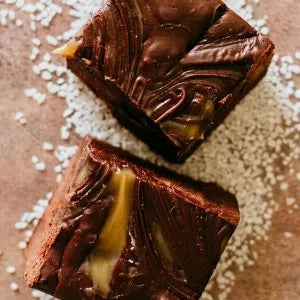 Dark Chocolate Sea Salt Caramel Fudge