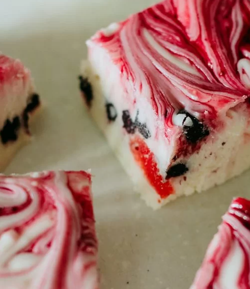 Triple Berry Cheesecake Fudge