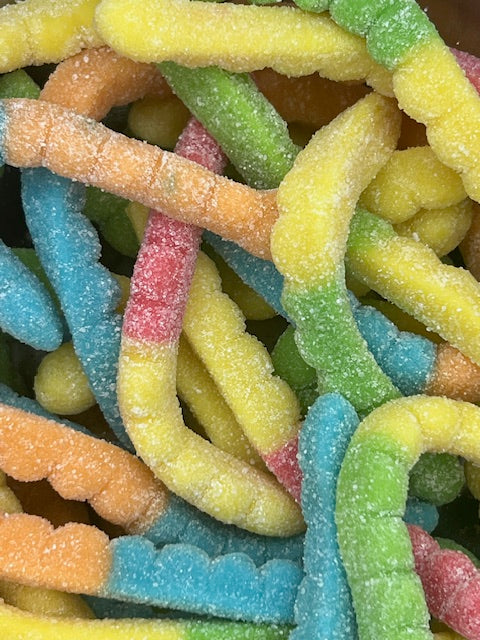 Large Neon Sour Worms